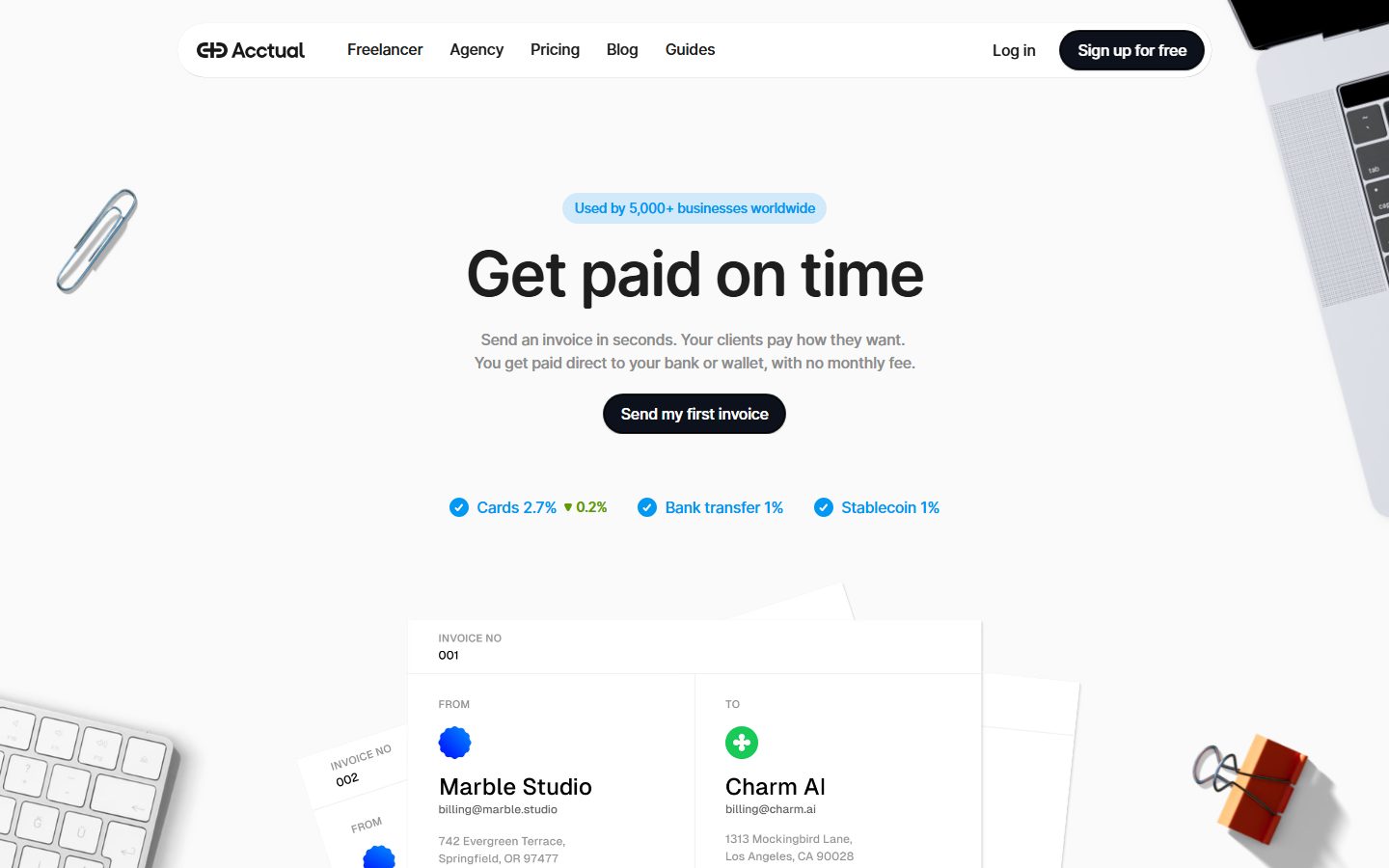Acctual design preview
