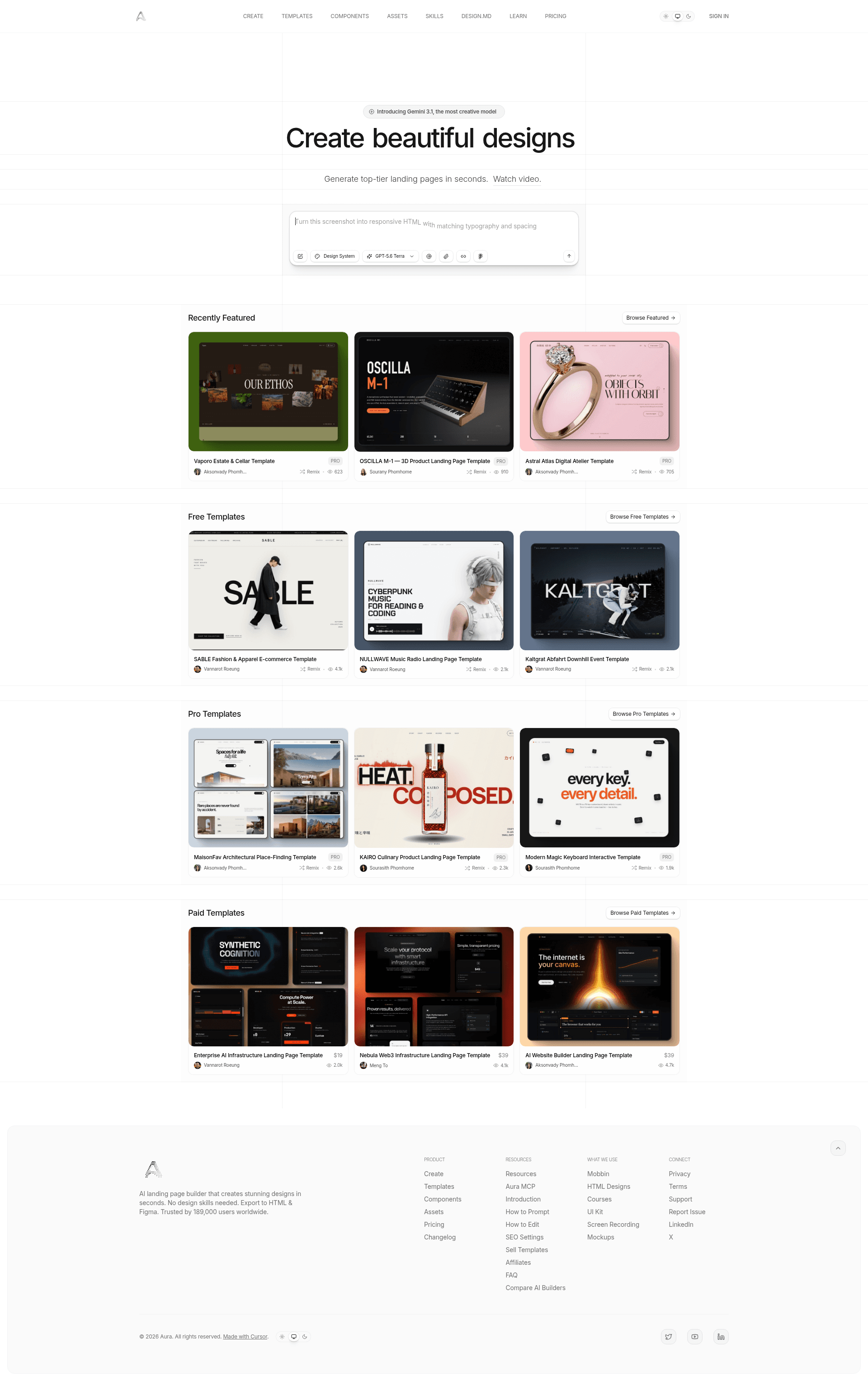 Aura design preview