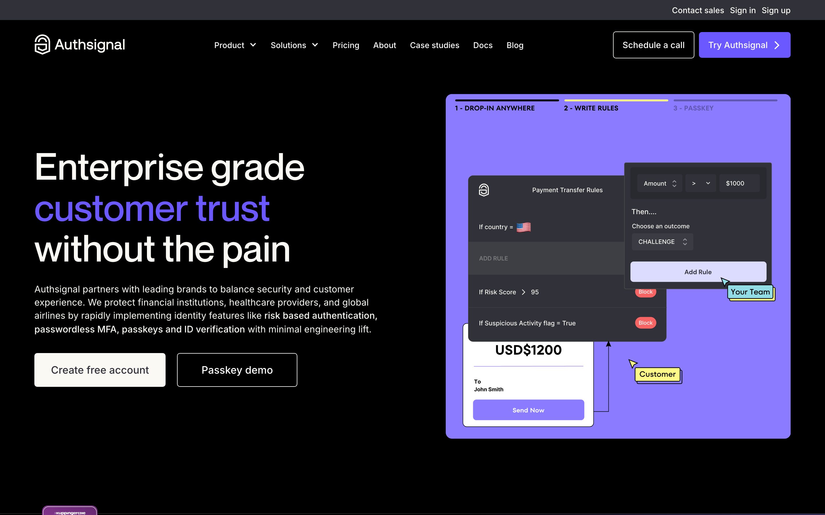 Authsignal design preview