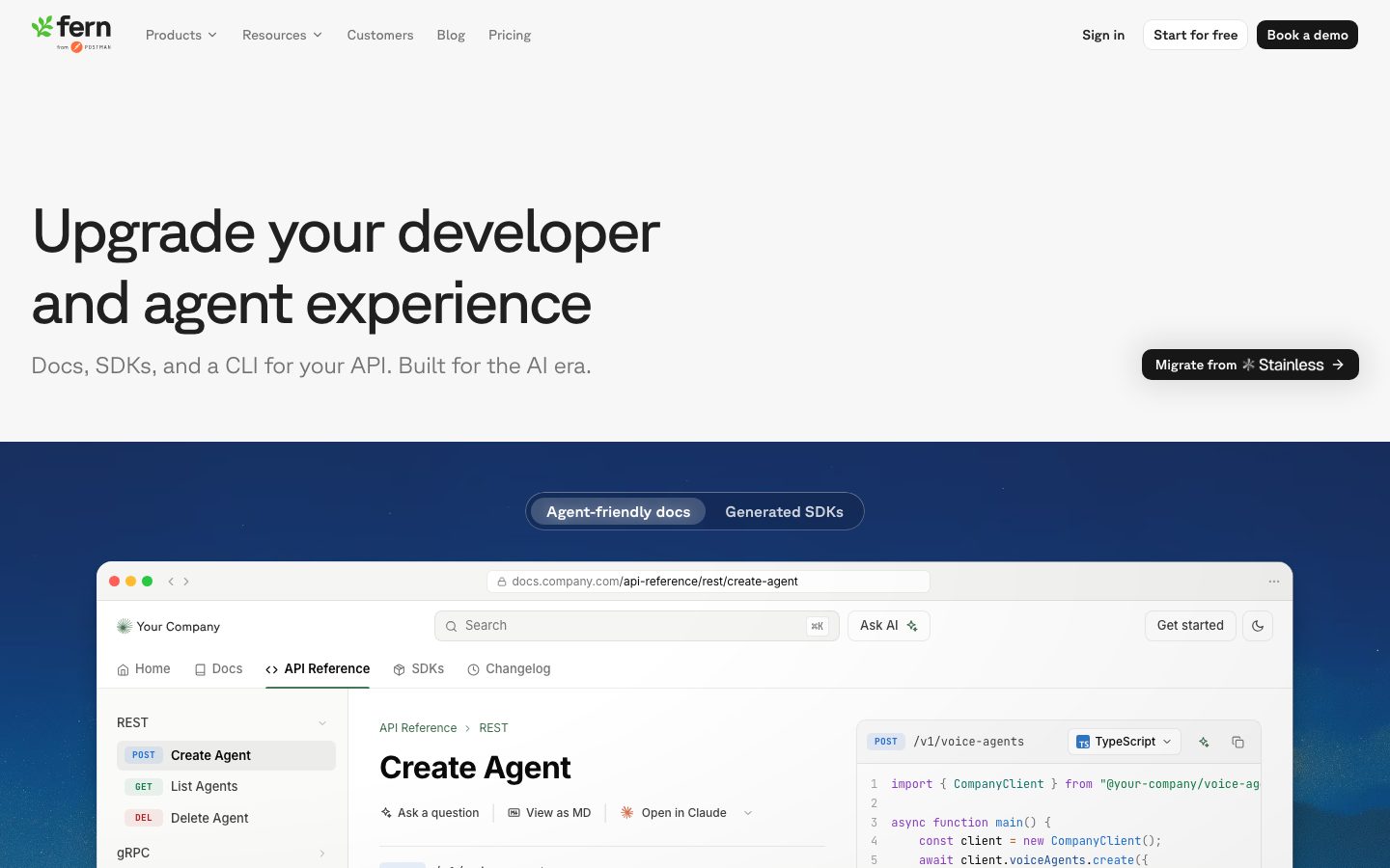 BuildWithFern design preview