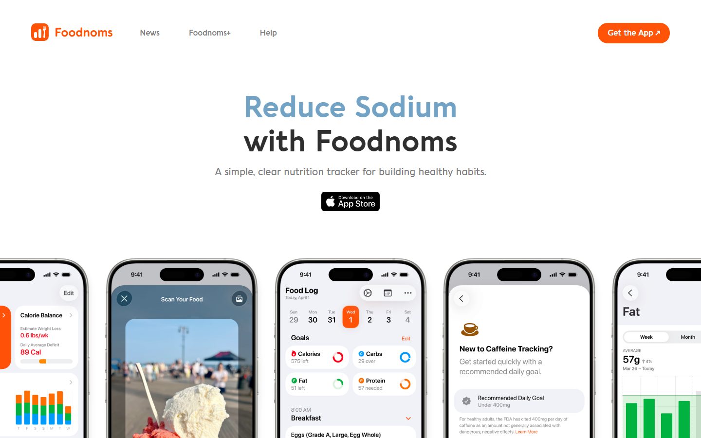Foodnoms design preview