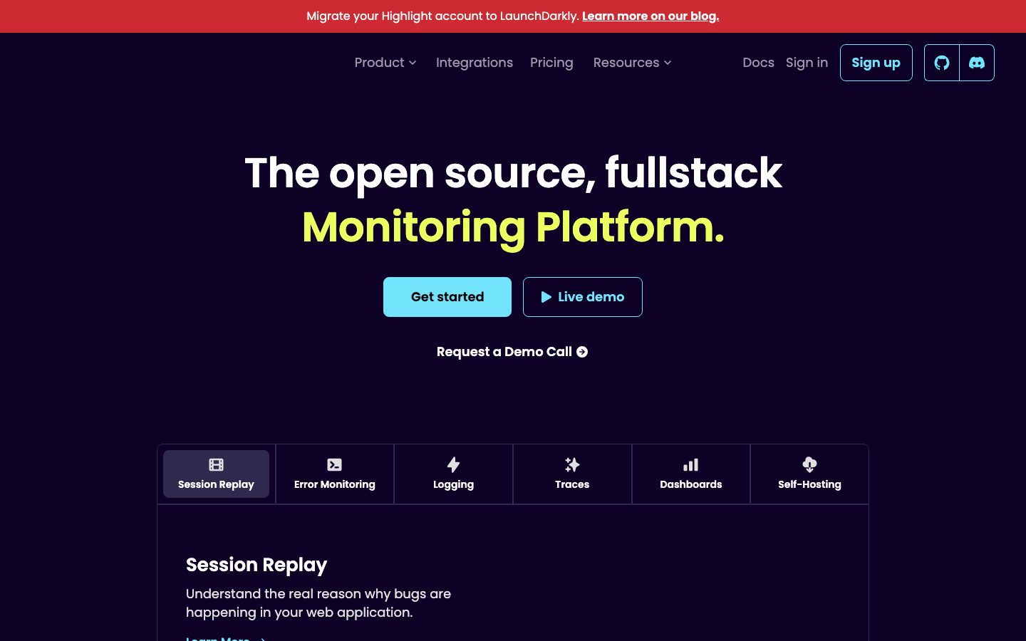 Highlight.io design preview