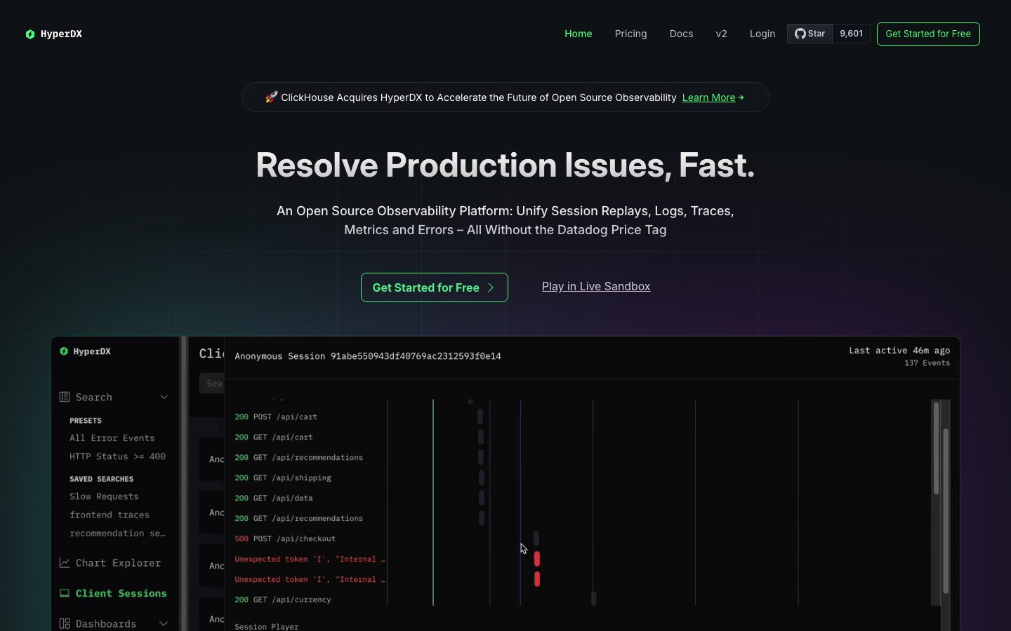 HyperDX design preview
