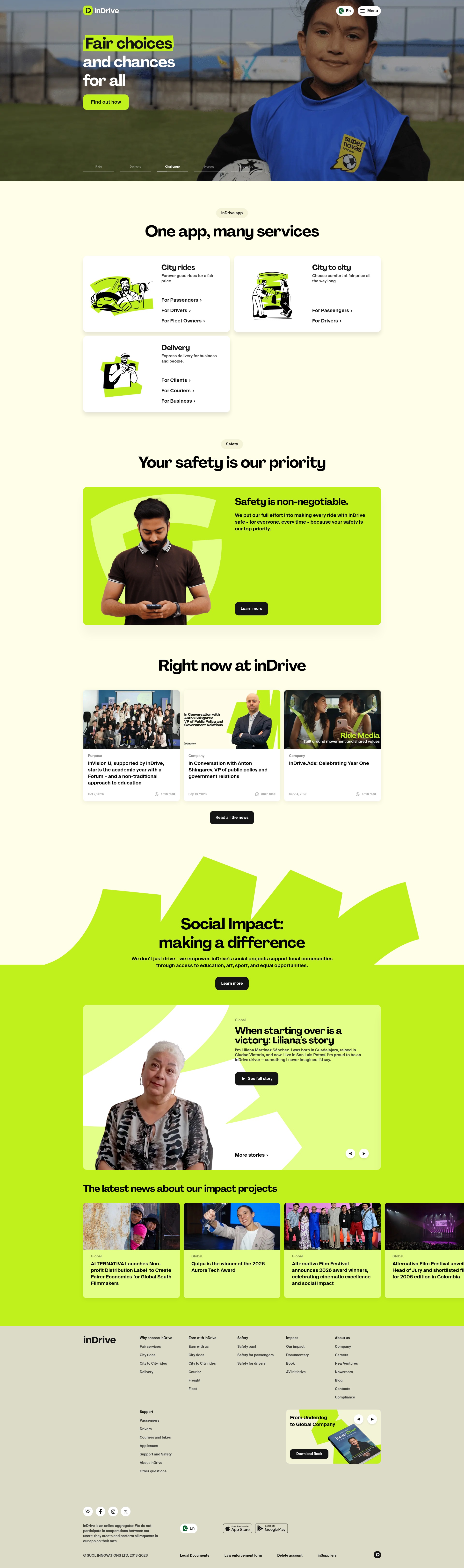 inDrive Services in Pakistan design preview