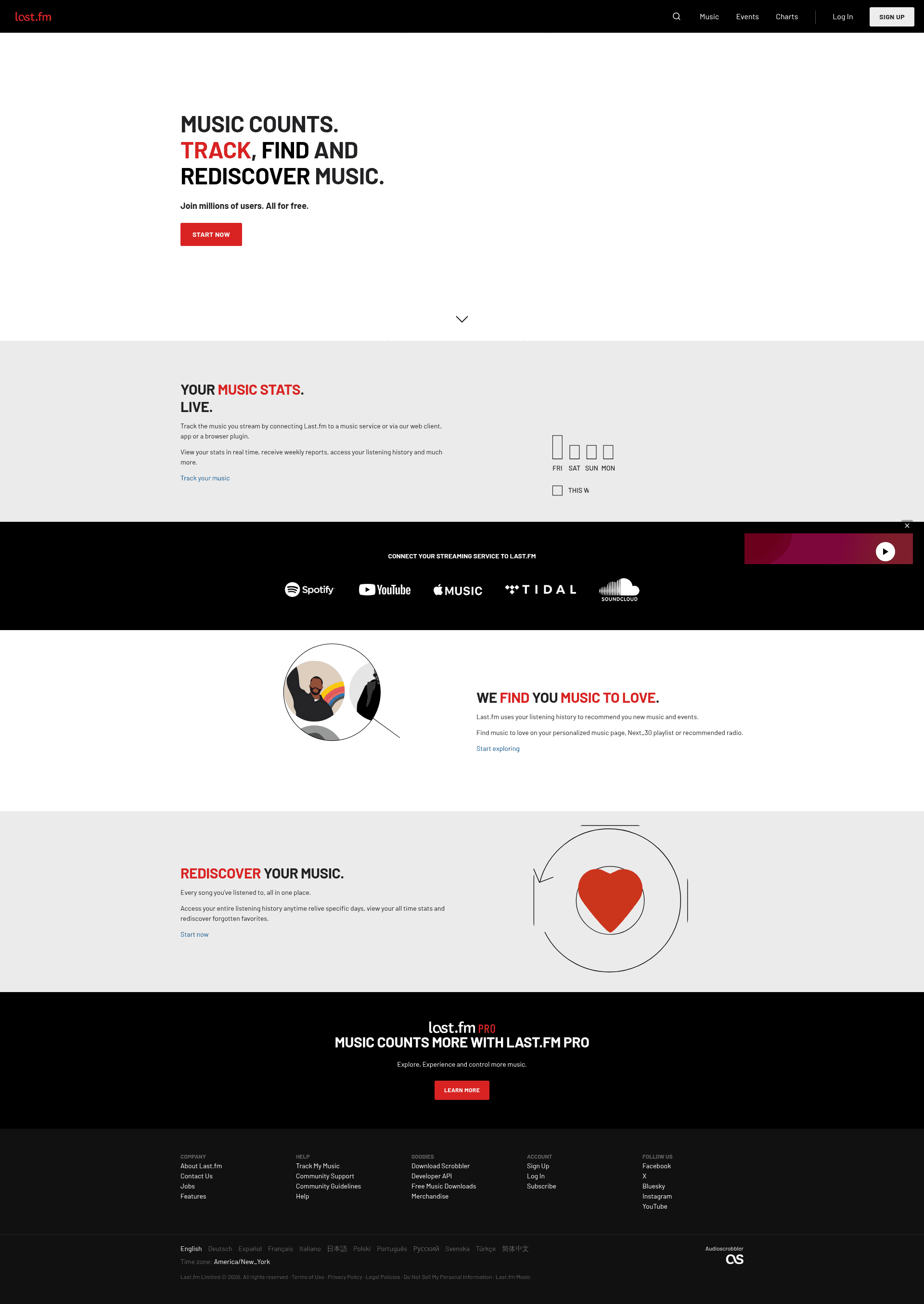 Last.fm design preview