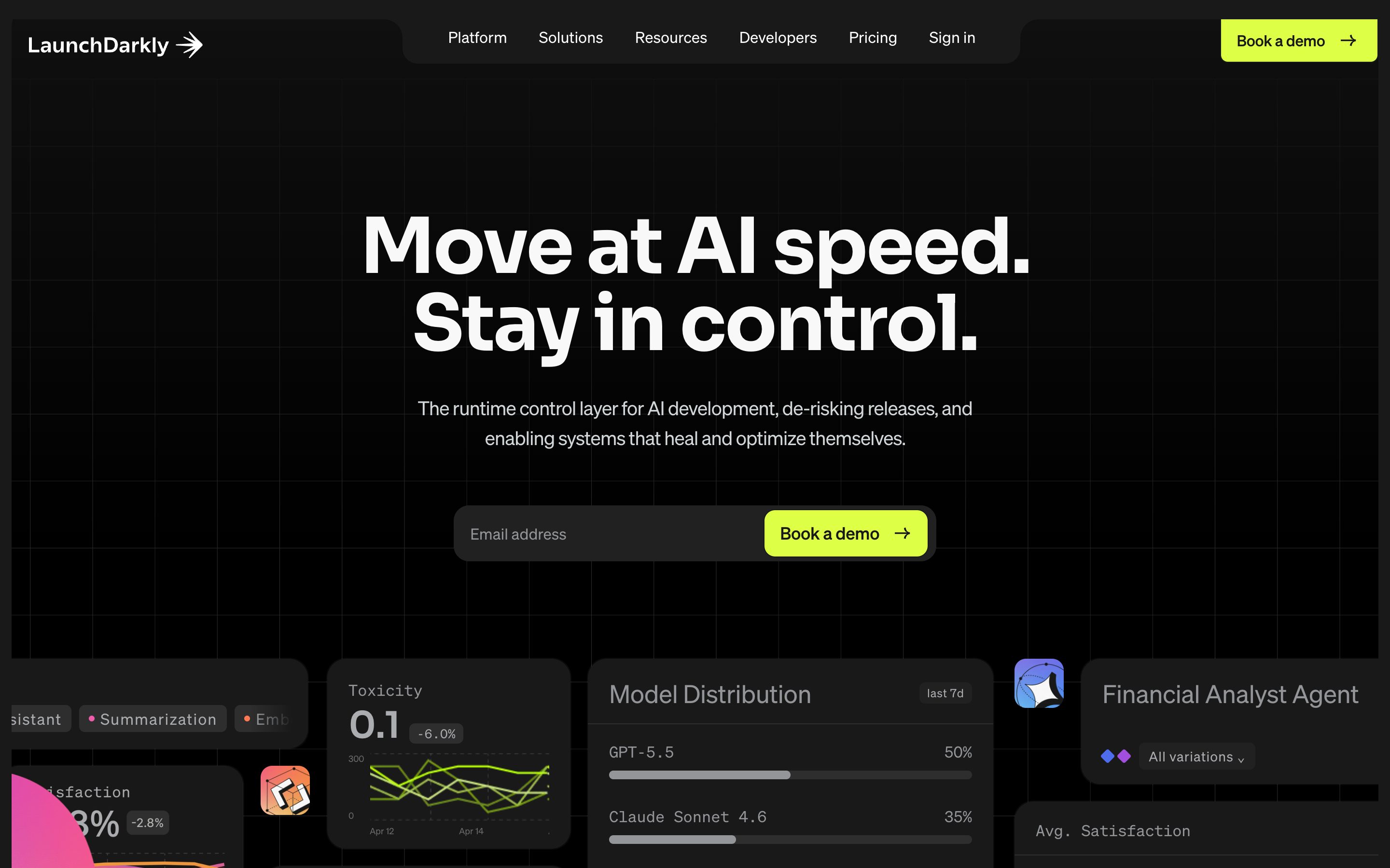 LaunchDarkly design preview