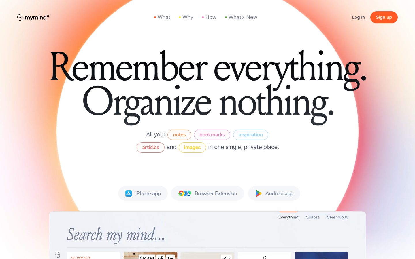 mymind design preview