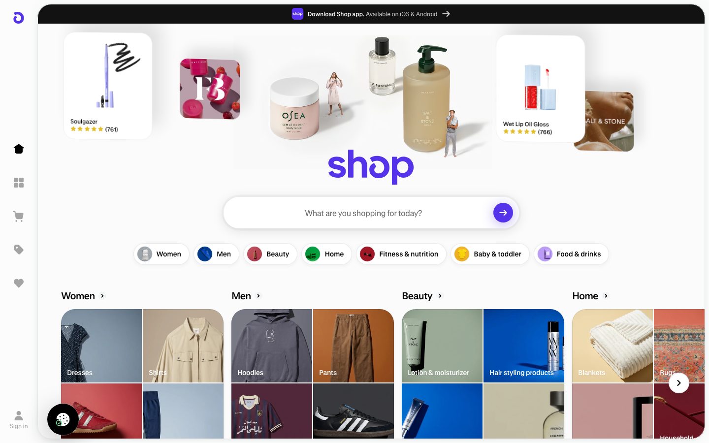 Shop.app design preview