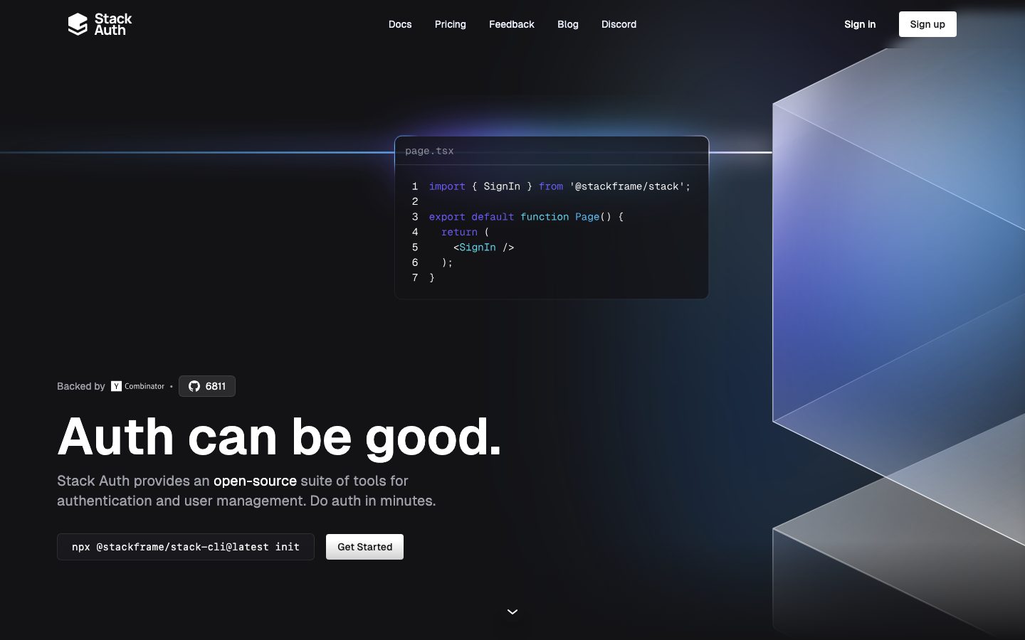 Stack-Auth design preview