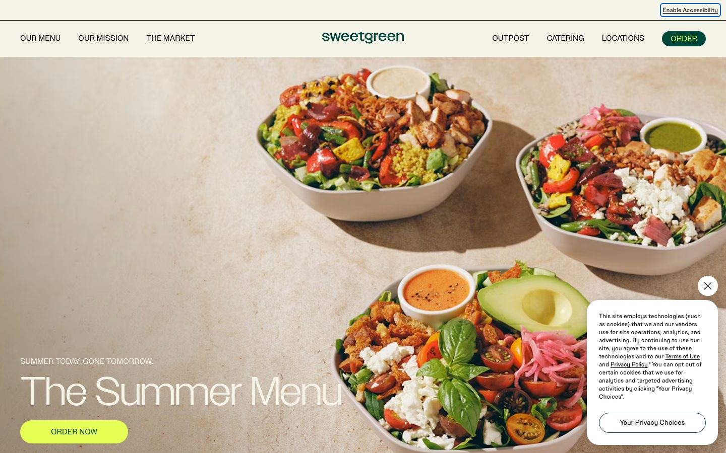Sweetgreen design preview