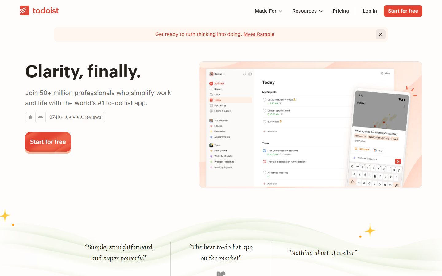 Todoist design preview