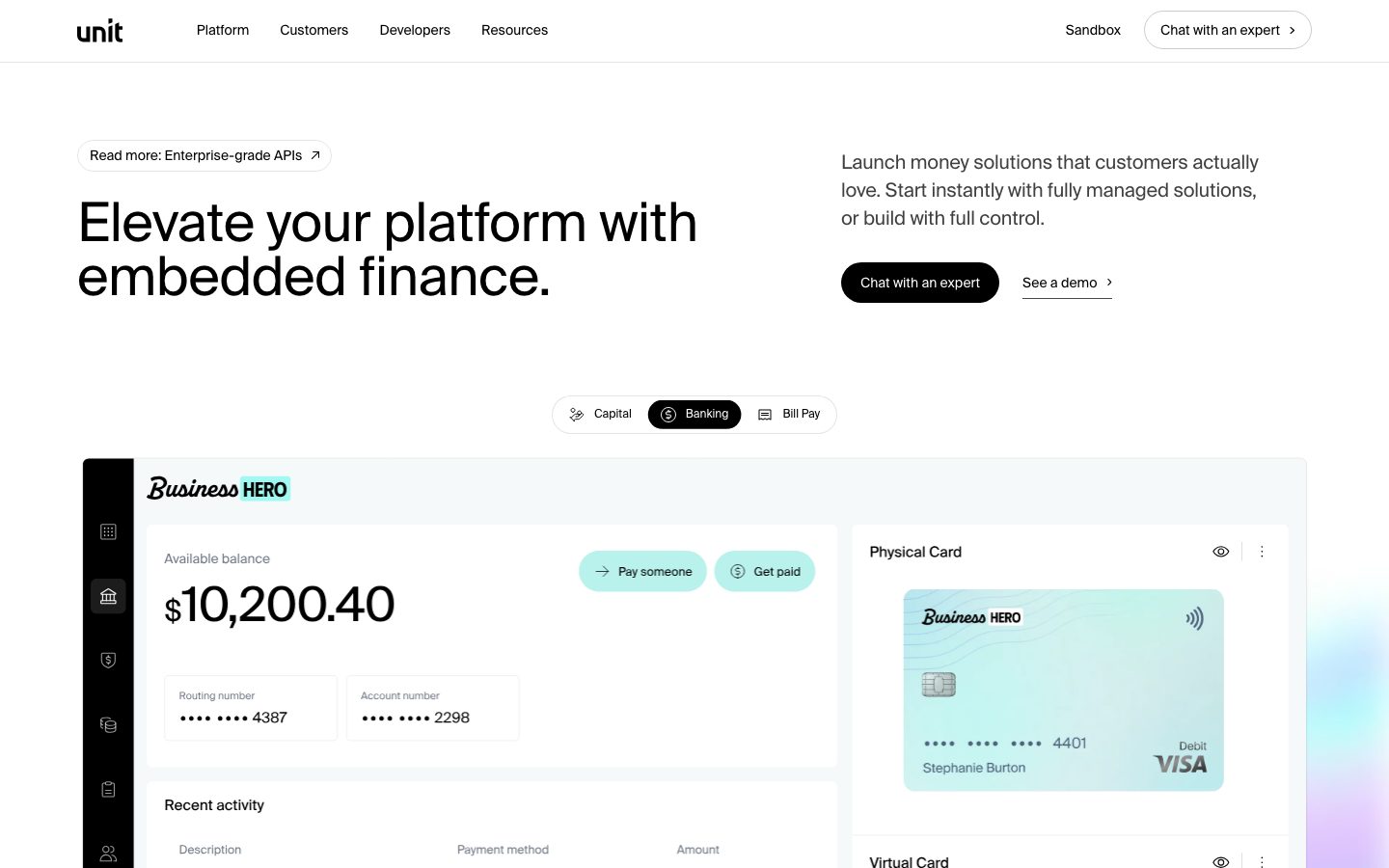 Unit.co design preview