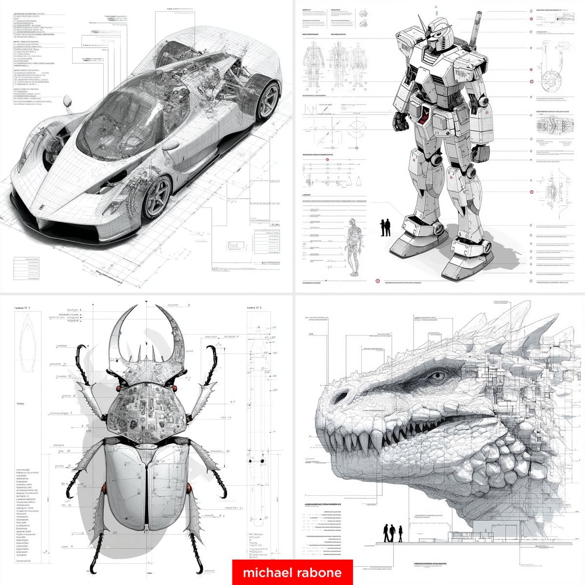 midjourney prompt preview by Michael Rabone